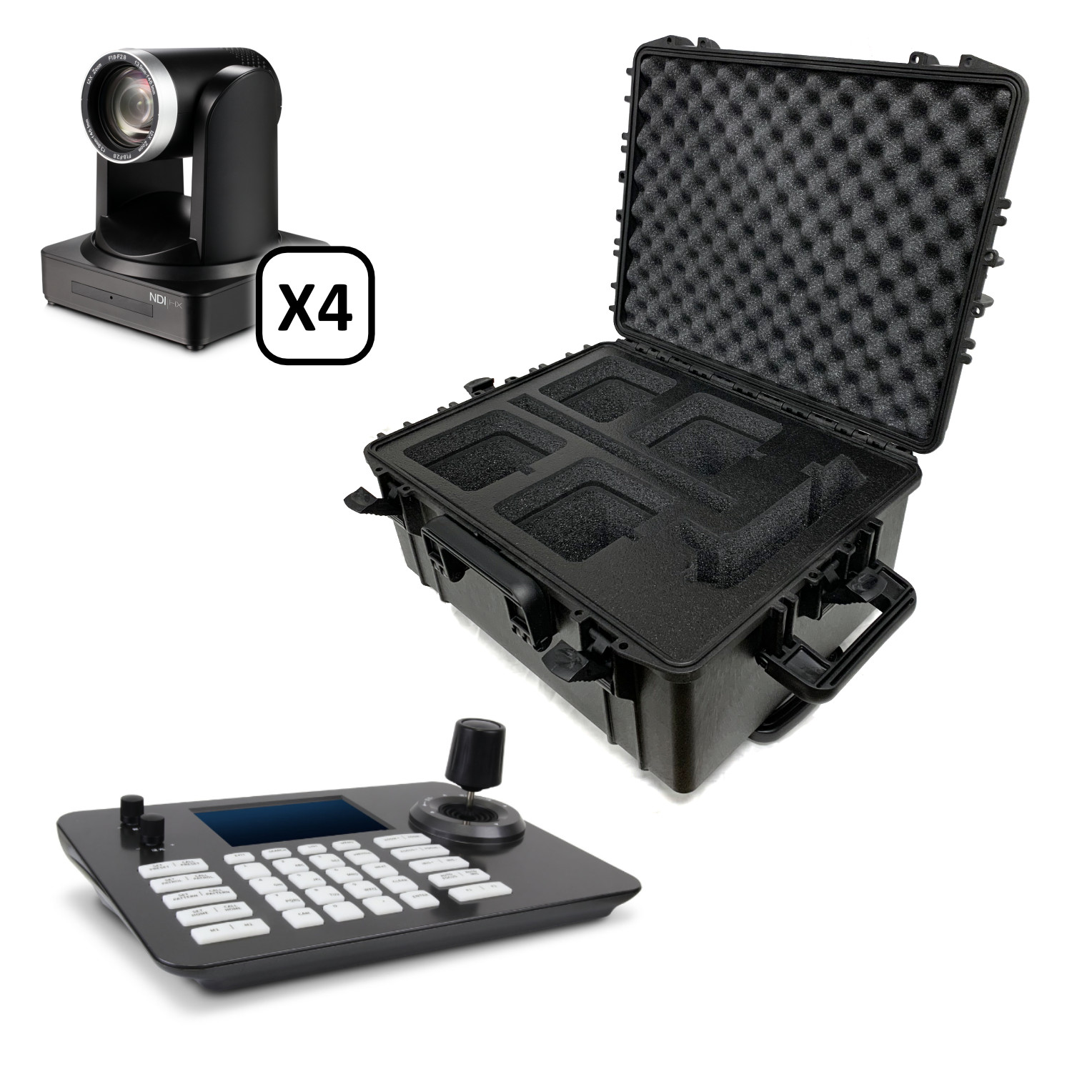 PTZCam 4 Camera PTZ Bundle with IP Controller and Travel Case (Discontinued)