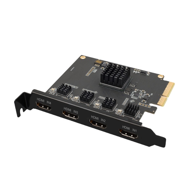 PTZCam 4-channel HDMI PCI Express capture card (Discontinued)